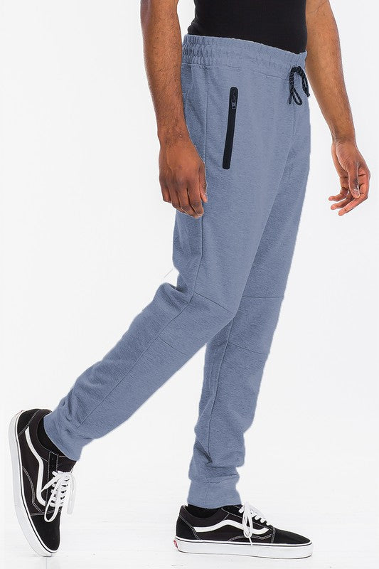 Men Weiv Solid Heathered Jogger | Zarnesh