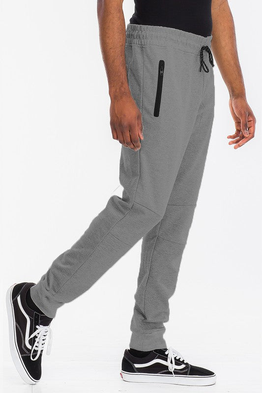 Men Weiv Solid Heathered Jogger | Zarnesh
