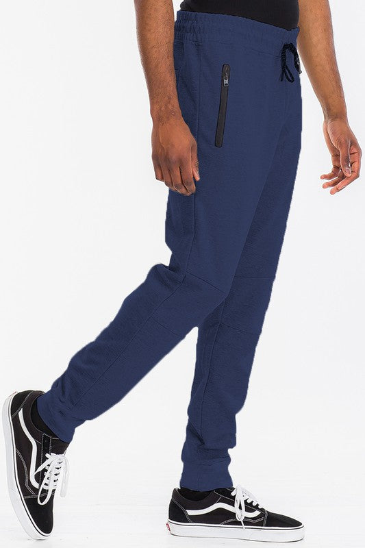 Men Weiv Solid Heathered Jogger | Zarnesh