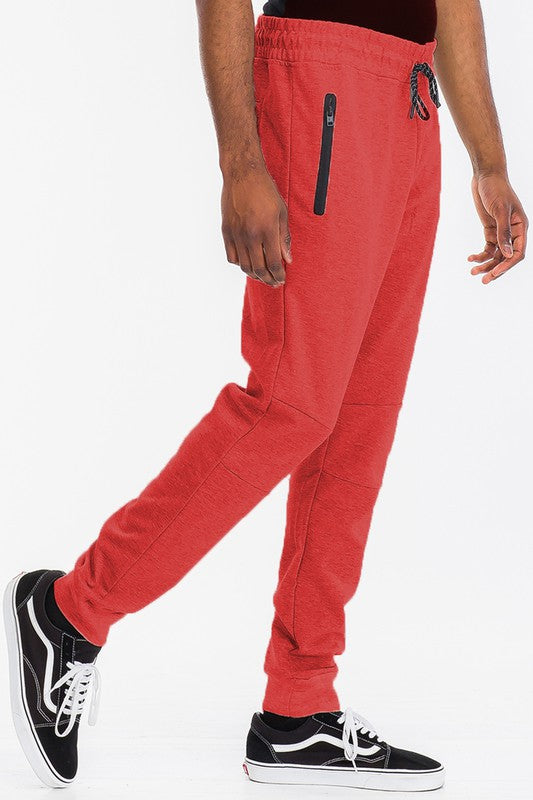 Men Weiv Solid Heathered Jogger | Zarnesh