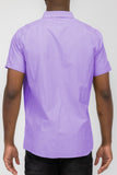 Men’s Solid Short Sleeve Button Down Shirt | Zarnesh