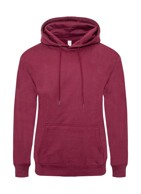 Men's Solid drawstring Fleece Pullover Sweatshirts Hoodie | Zarnesh
