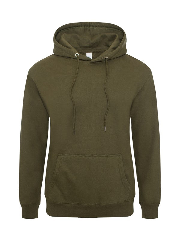 Men's Solid drawstring Fleece Pullover Sweatshirts Hoodie | Zarnesh