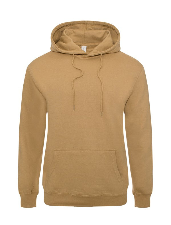 Men's Solid drawstring Fleece Pullover Sweatshirts Hoodie | Zarnesh