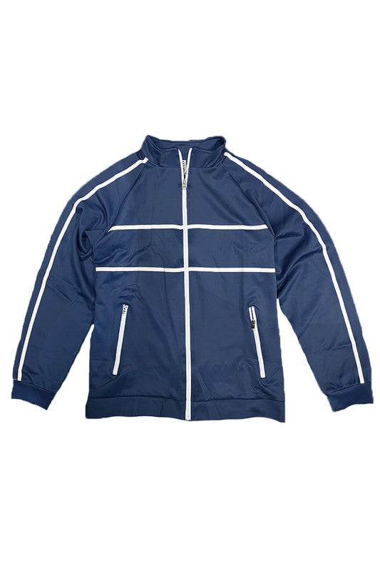 Men’s Sportswear Zip-Up Stripe Track Jacket | Zarnesh