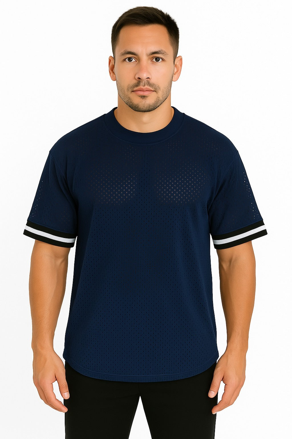 Men’s Sporty Tee Short Sleeve Mesh T-Shirt | Zarnesh