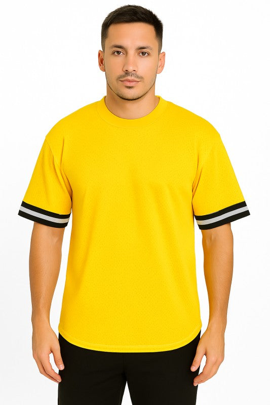 Men’s Sporty Tee Short Sleeve Mesh T-Shirt | Zarnesh