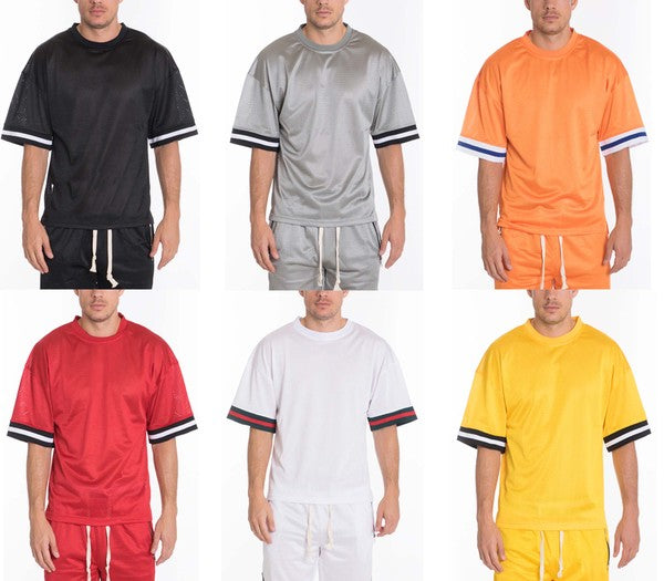 Men’s Sporty Tee Short Sleeve Mesh T-Shirt | Zarnesh