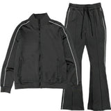 Men's Stacked Flare Track Set with Piping | Zarnesh