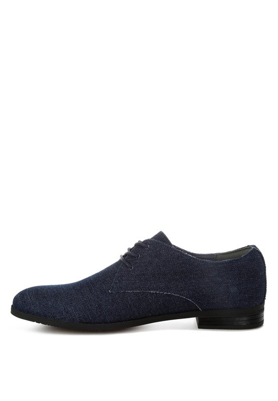 Men’s Zapier Denim Lace Up Oxford Shoes | Zarnesh