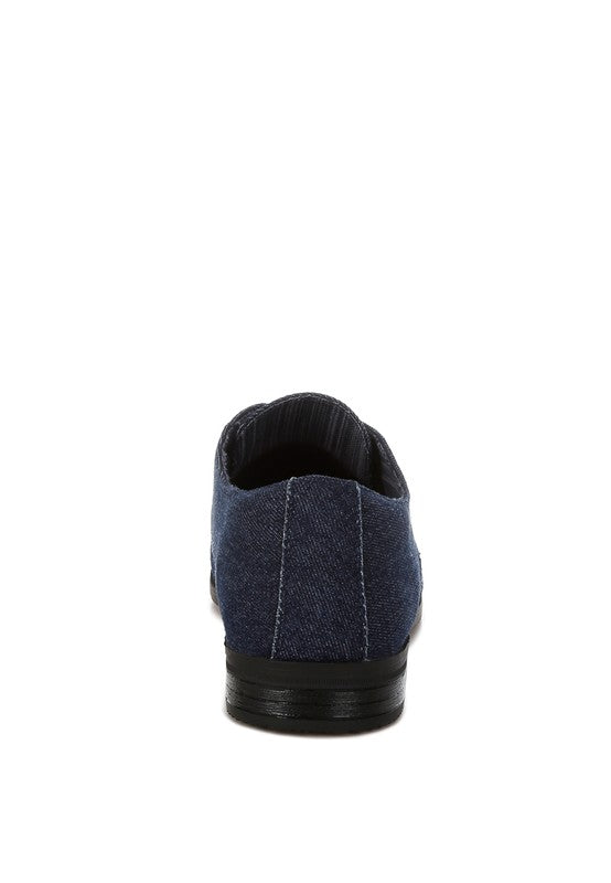 Men’s Zapier Denim Lace Up Oxford Shoes | Zarnesh