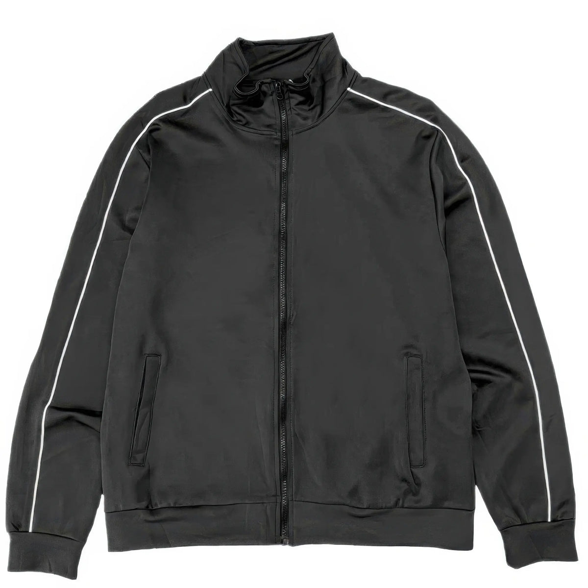 Men's Zip Up Side Pipe Collar Track Jacket | Zarnesh