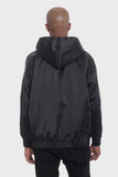 Men Satin Full Zip Hooded Windbreaker | Zarnesh