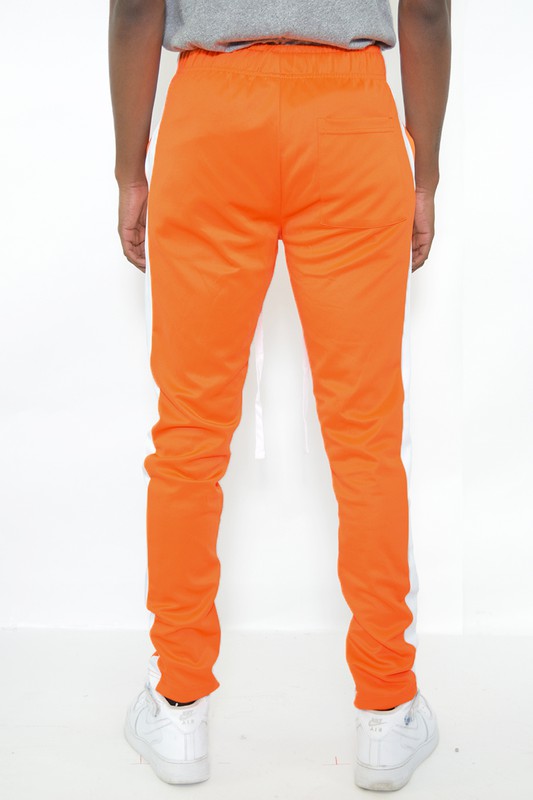 Men Slim Fit Single Stripe Track Pants | Zarnesh 