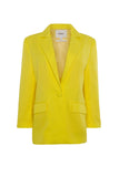 Yellow blazer on a white background