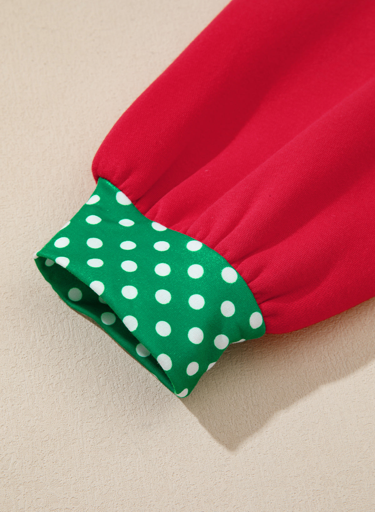Plus Polka Dot Crewneck Layered Trim Sweatshirt | Zarnesh