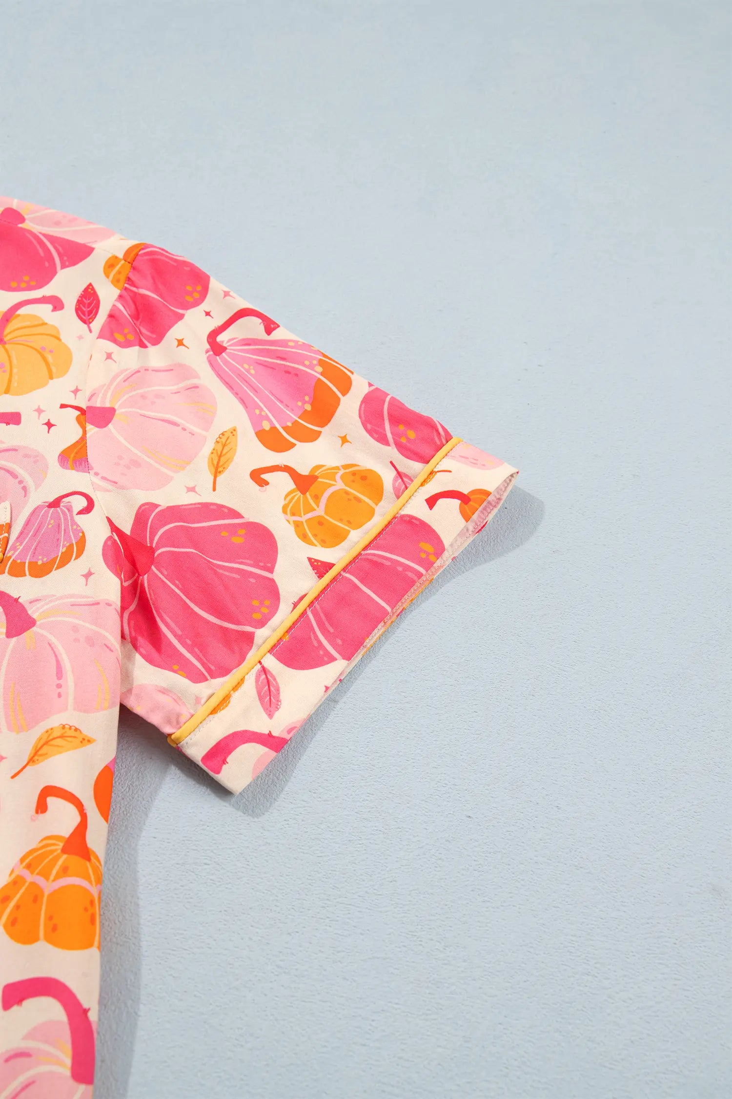 Pumpkin Pocket Shell Short Sleeve Lounge Set | Zarnesh