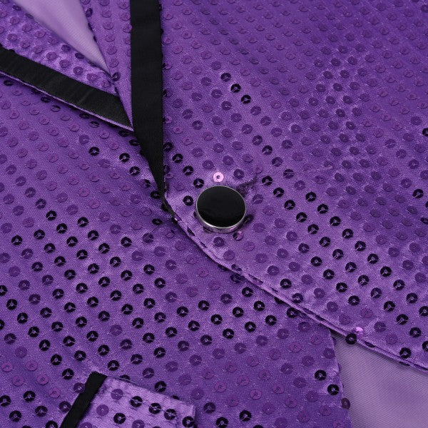 Men’s Sequin Tailcoat Formal Long Back Tuxedo Blazer Jacket | Zarnesh