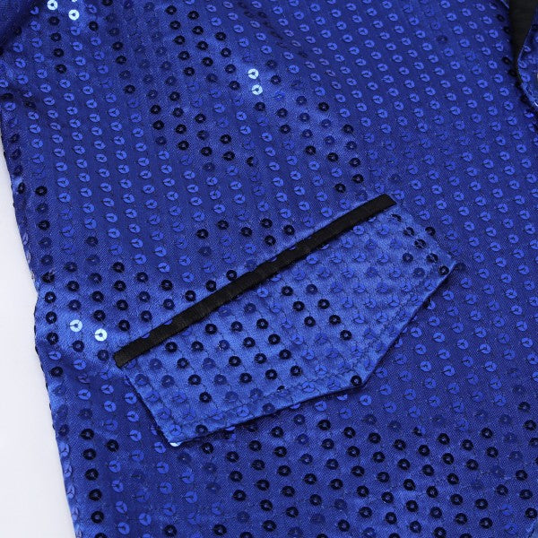 Men’s Sequin Tailcoat Formal Long Back Tuxedo Blazer Jacket | Zarnesh