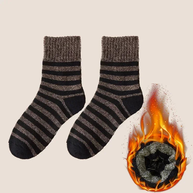 Men's 5 Pairs Thicken Wool Socks - Thermal Insulation Against Cold | Zarnesh