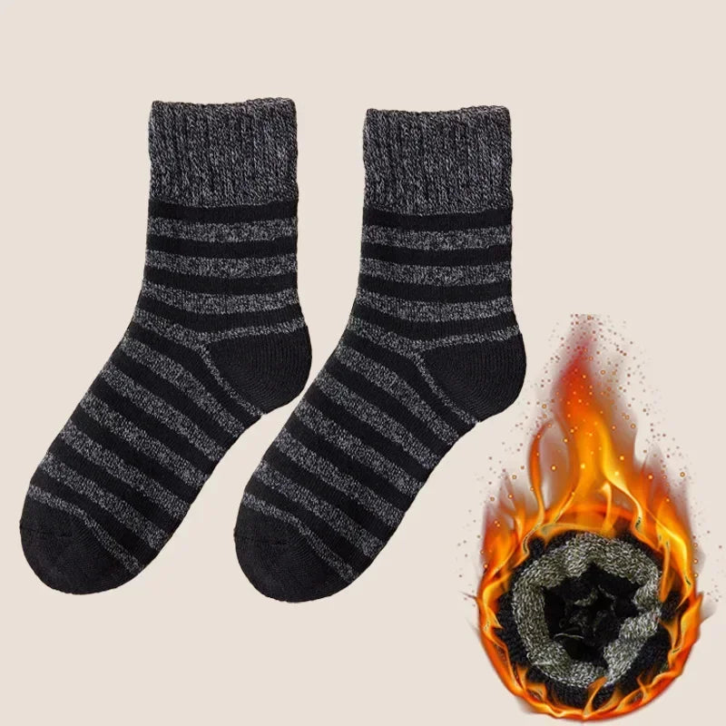 Men's 5 Pairs Thicken Wool Socks - Thermal Insulation Against Cold | Zarnesh