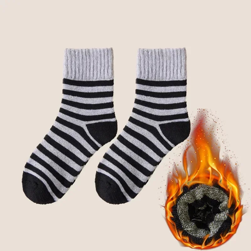 Men's 5 Pairs Thicken Wool Socks - Thermal Insulation Against Cold | Zarnesh