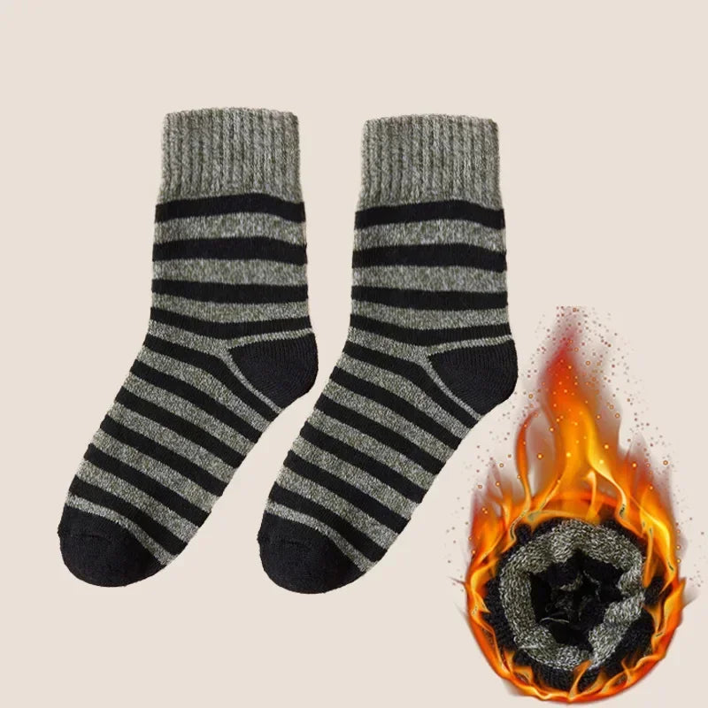 Men's 5 Pairs Thicken Wool Socks - Thermal Insulation Against Cold | Zarnesh