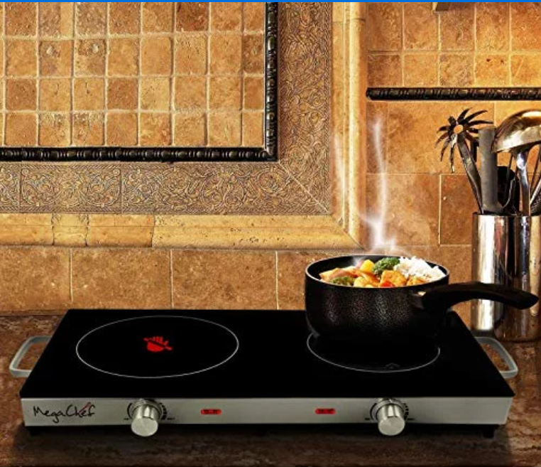 MegaChef Ceramic Infrared Double Electric Cooktop | Zarnesh