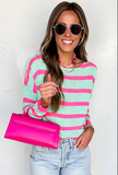 Women's Stripe Round Neck Sweater | Zarnesh