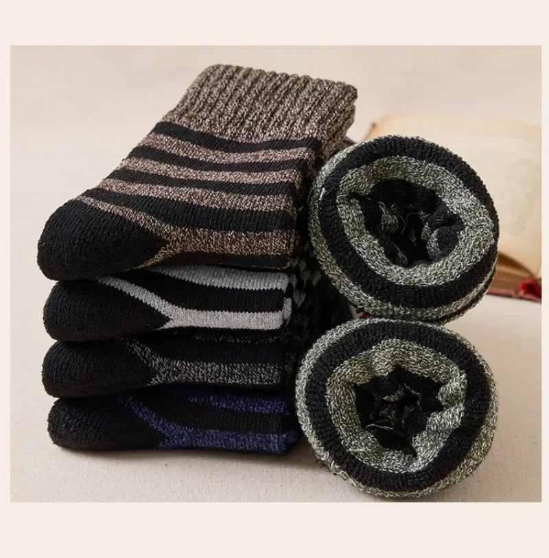 Men's 5 Pairs Thicken Wool Socks - Thermal Insulation Against Cold | Zarnesh