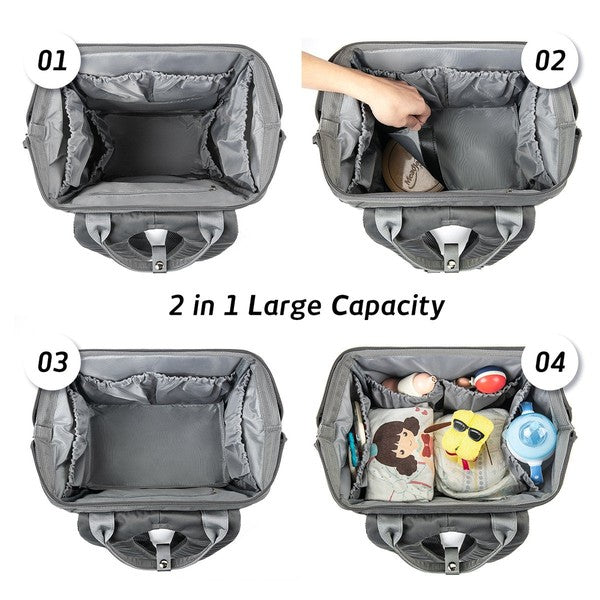 Unisex Multi-Functional Backpack Diaper Bag | Zarnesh