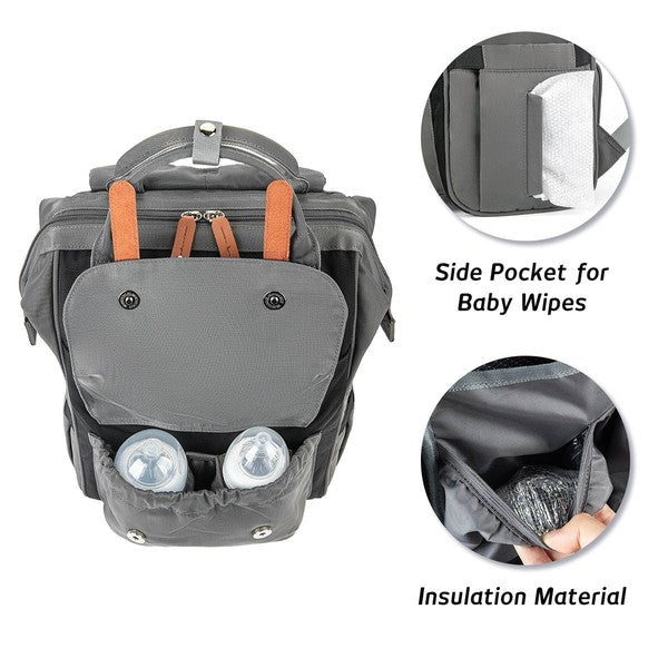 Unisex Multi-Functional Backpack Diaper Bag | Zarnesh