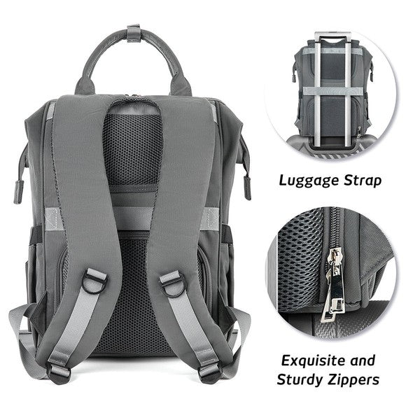 Unisex Multi-Functional Backpack Diaper Bag | Zarnesh