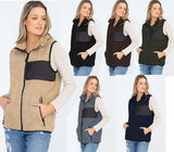 Unisex Sherpa Fleece Vest Top Jacket | Zarnesh
