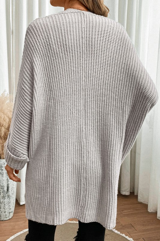 Women's Batwing Sleeve Oversized Cable Knit Cardigan | Zarnesh