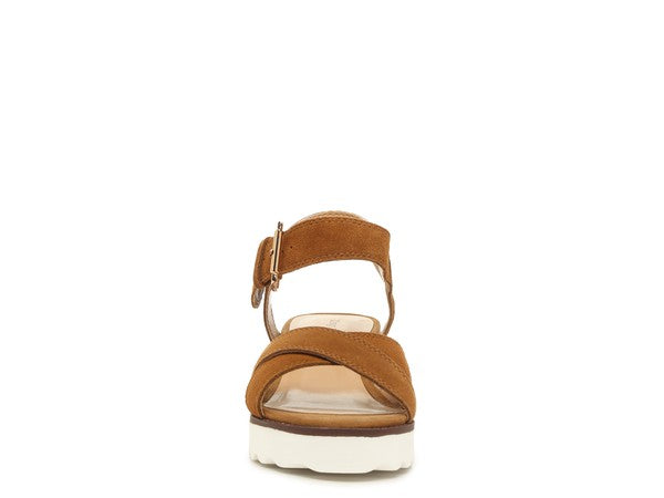 Women's Casa Pin Buckle Ankle Strap Wedge Sandals | Zarnesh