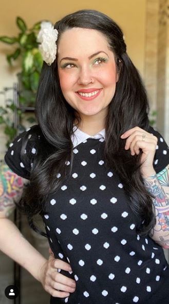 Women Puffed Cap Sleeve Polka Dot Jacquard Sweater | Zarnesh