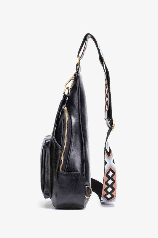 Ally Sling Bag with Woven Strap | Zarnesh