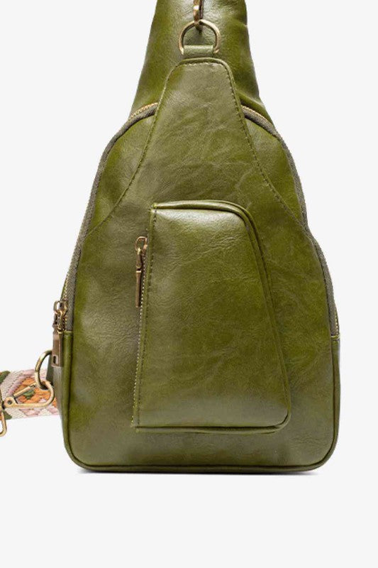 Women Ally Sling Bag with Woven Strap | Zarnesh