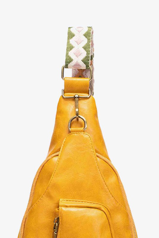 Women Ally Sling Bag with Woven Strap | Zarnesh