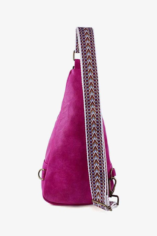 Women Ally Sling Bag with Woven Strap | Zarnesh