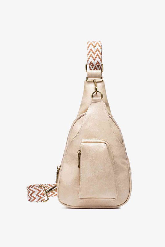 Women Ally Sling Bag with Woven Strap | Zarnesh