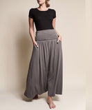 Women Bamboo Flared Banded Waist Yoga Maxi Skirt | Zarnesh