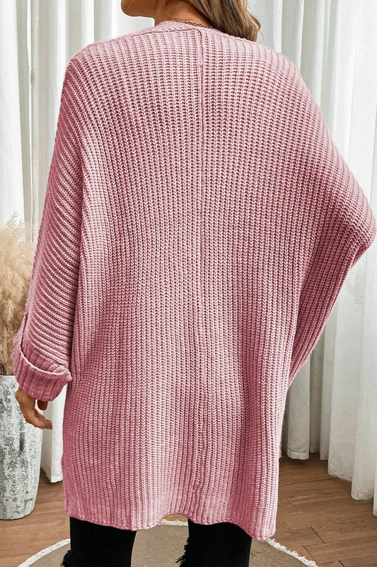 Women's Batwing Sleeve Oversized Cable Knit Cardigan | Zarnesh