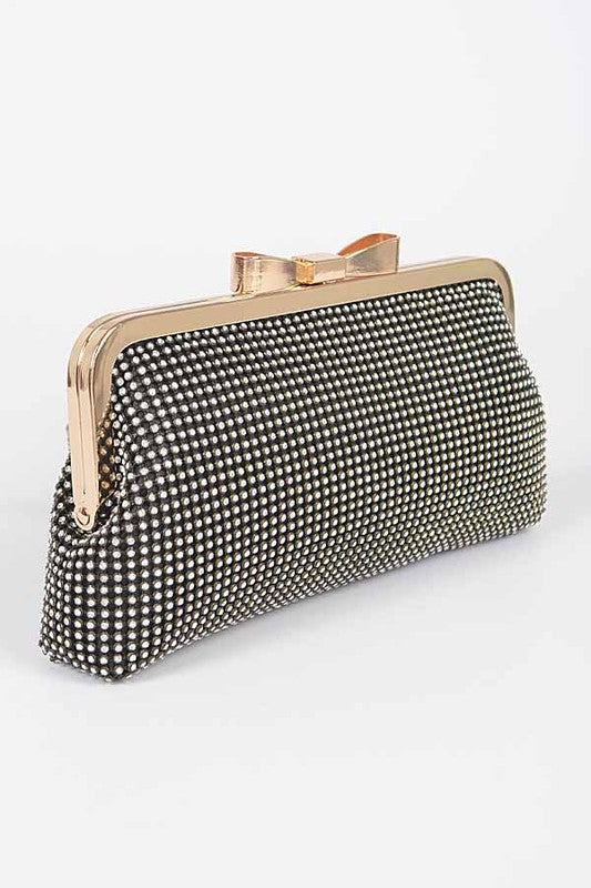 Womens Rhinestone Mesh Crystal  Clutch Bag | Zarnesh