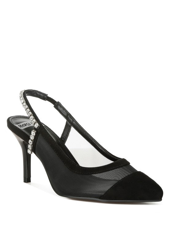 Women Yaga Stiletto Heel Slingback Stiletto Heel Sandals | Zarnesh