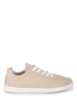 Women Bostonia Paneling Real Leather Lace Up Sneakers | Zarnesh