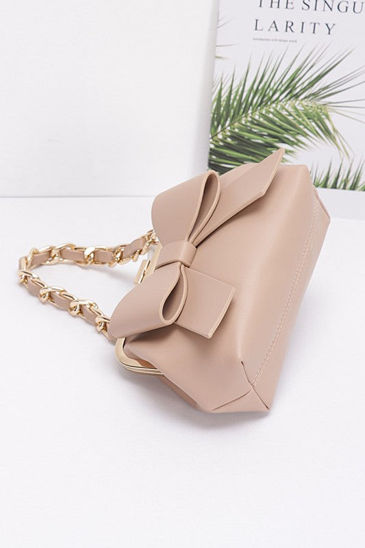 Women Bow Tie Top Handle Convertible Swing Bag Zarnesh
