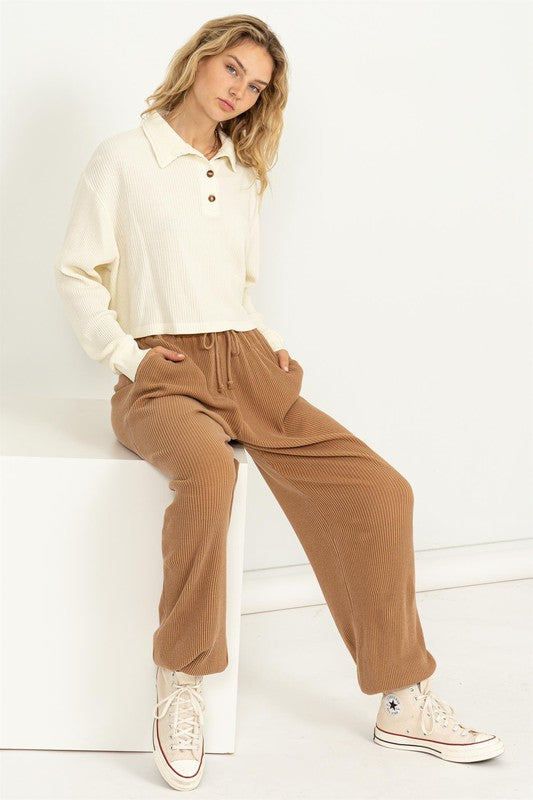 Women Days Off Waistband High Waisted Sweatpants | Zarnesh

