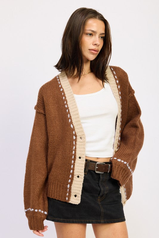 Women's Button Down Front Cardigan | Zarnesh